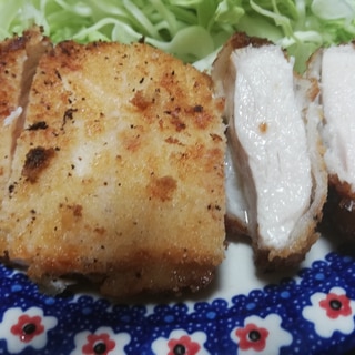 節約☆小麦、卵なしで鶏胸肉の柔らかチキンカツ